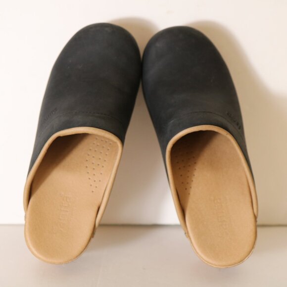 Sanita Ellis Clog Oiled Leather Black Womens 38 US 7 Slip On Comfort Casual - Picture 4 of 7